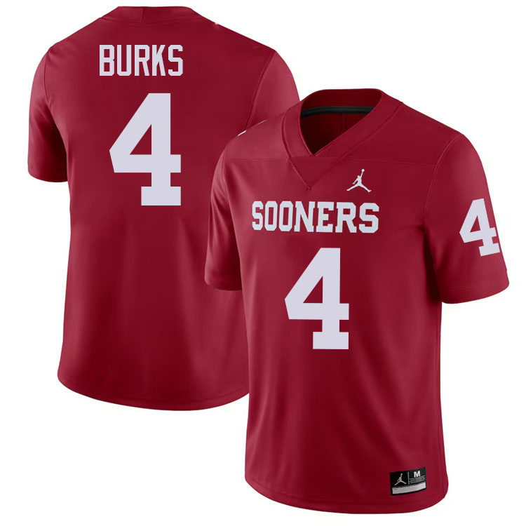 Deion Burks Oklahoma Sooners Jersey,Oklahoma Sooners Football Uniforms,Jersey-Crimson